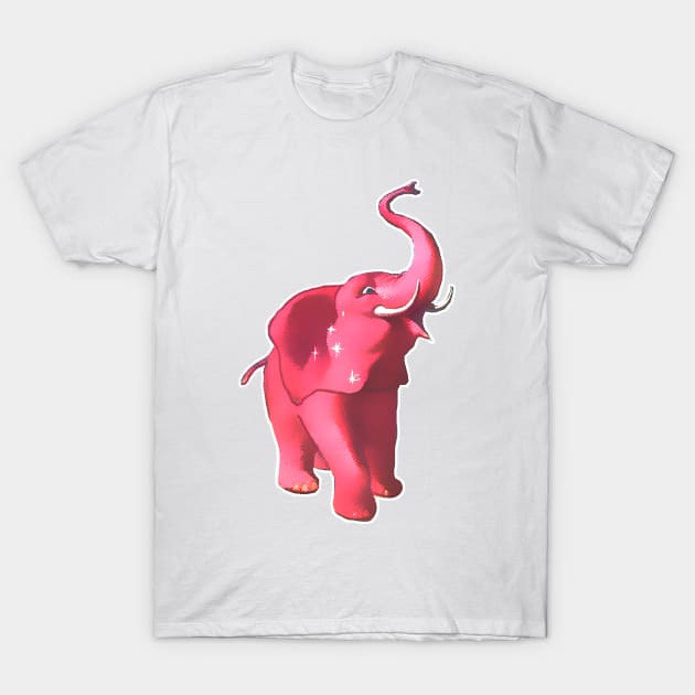 Pink elephant t shirt cheap